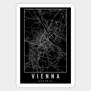 Vienna Austria Minimalist Map Magnet